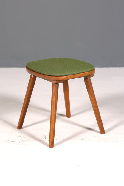 4x Schlichte Landhausstil Stühle mit zwei Hocker Retro Stuhlset Antik Stil Eiche Küchenstühle Bauernstühle Esszimmer Stühle