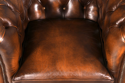 Stilvoller Original Chesterfield Sessel Englischer Armlehnsessel Englisch Herrensessel 2 von 2