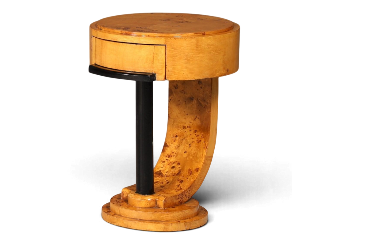 Traumhafter Art Deco Stil Beistelltisch Antik Stil Tisch Luxus Ablagetisch Birke Kommode