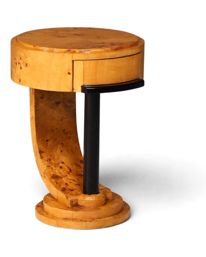 Traumhafter Art Deco Stil Beistelltisch Antik Stil Tisch Luxus Ablagetisch Birke Kommode