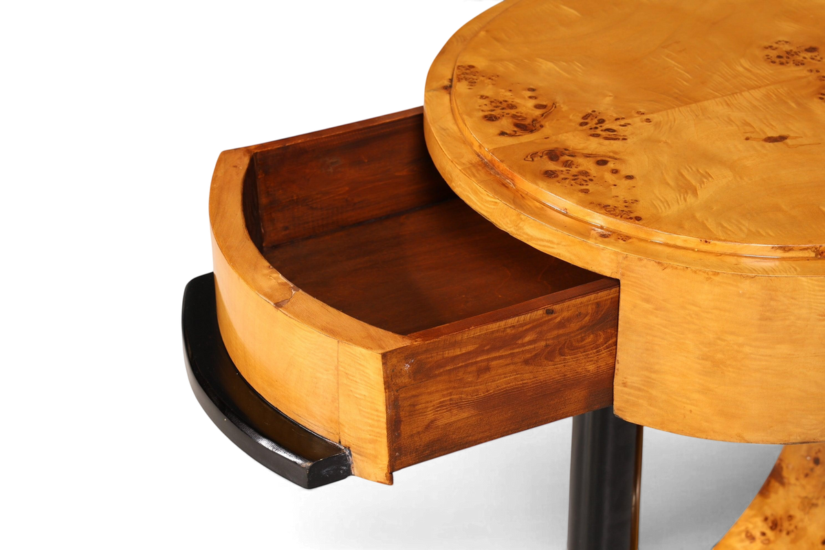 Traumhafter Art Deco Stil Beistelltisch Antik Stil Tisch Luxus Ablagetisch Birke Kommode