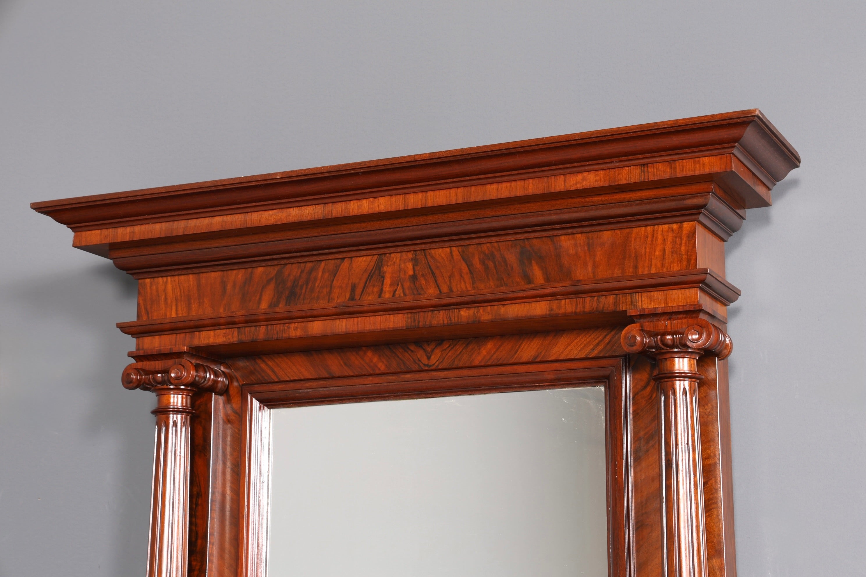 Beautiful Gründerzeit console table with mirror top and shelf, circa 1880, antique hallway mirror, Trimeau