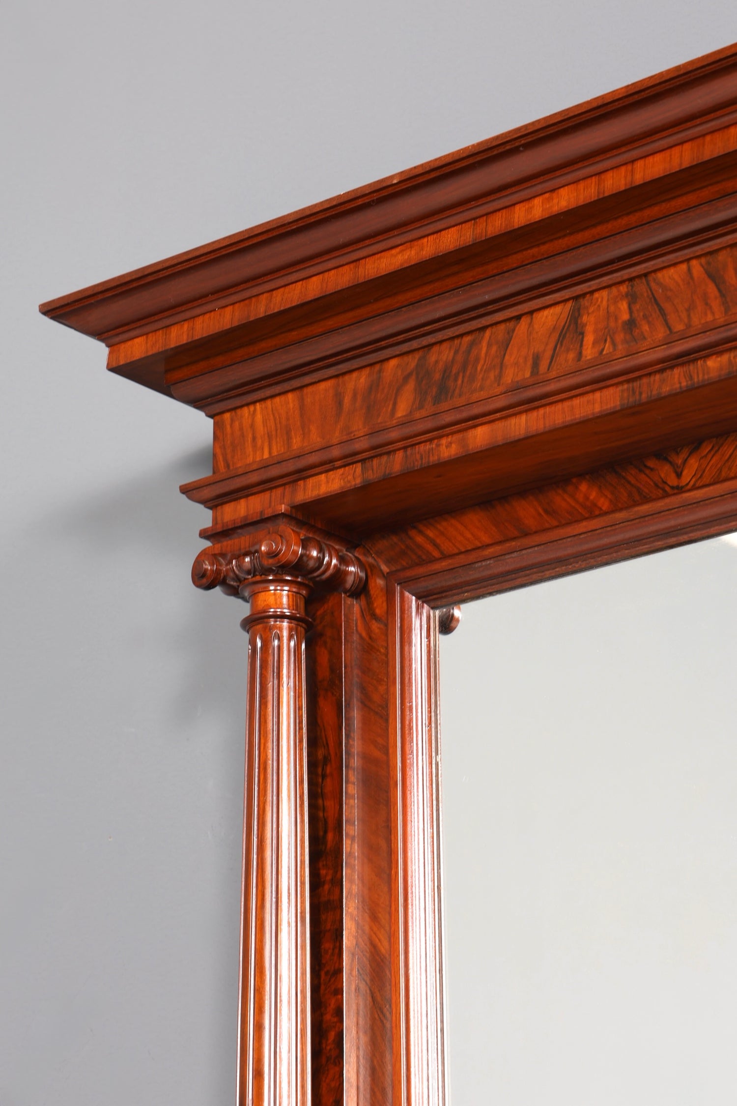 Beautiful Gründerzeit console table with mirror top and shelf, circa 1880, antique hallway mirror, Trimeau