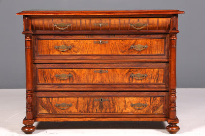 Beautiful Gründerzeit Louis Philippe chest of drawers, walnut sideboard circa 1880