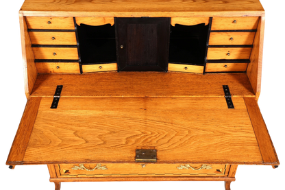 Original Barock Sekretär um 1800 Kommode Antik massiv Holz Schreibtisch Schreibkommode