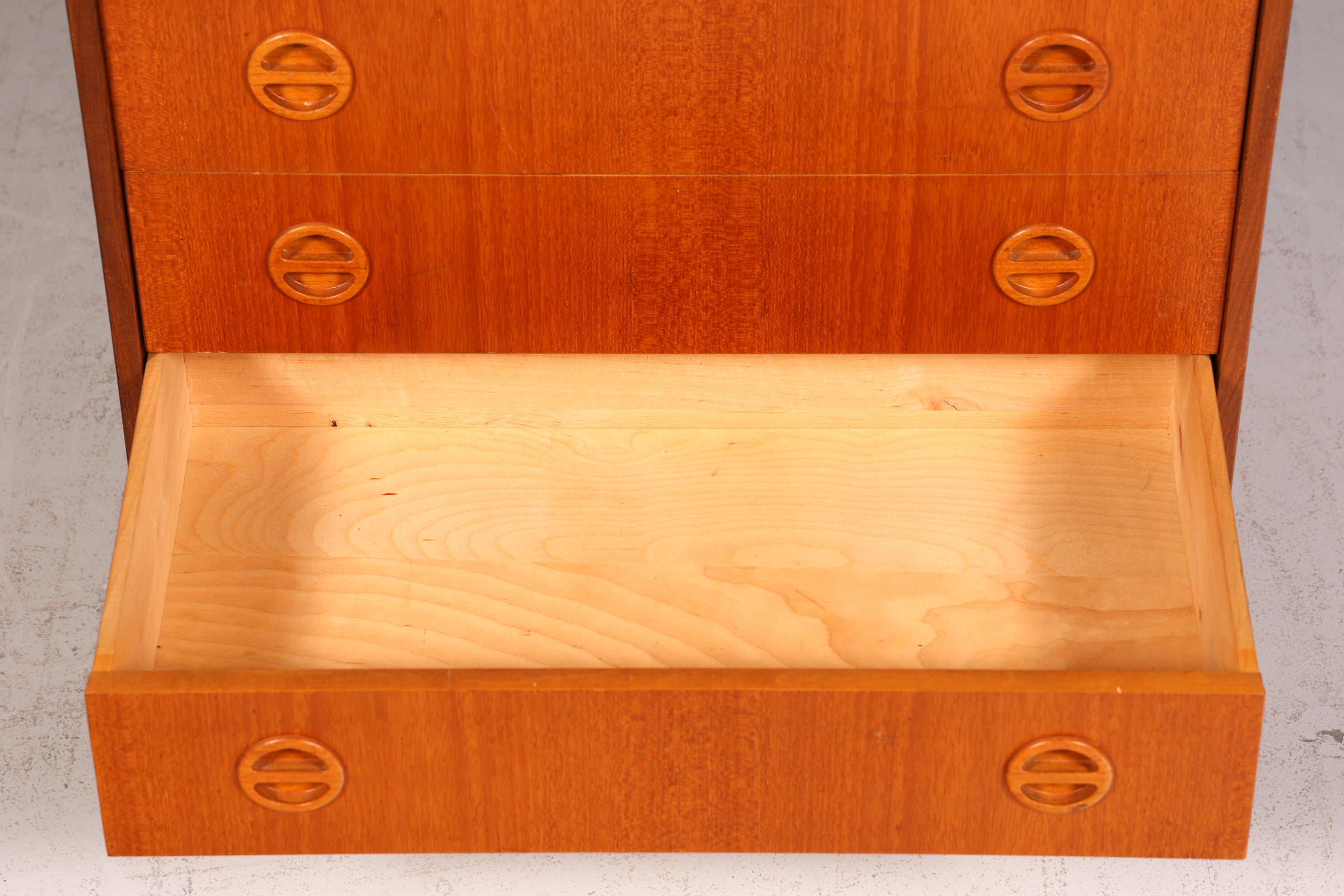 Wunderschöne Mid Century Kommode Teak Holz Sideboard Vintage Schubladenkommode Danish Design 60s Designklassiker