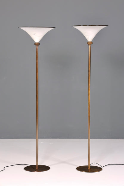 Beautiful Italian floor lamp by Barovier &amp;amp; Toso, Murano glass lampshade, uplighter, floor lamp, 1 of 2