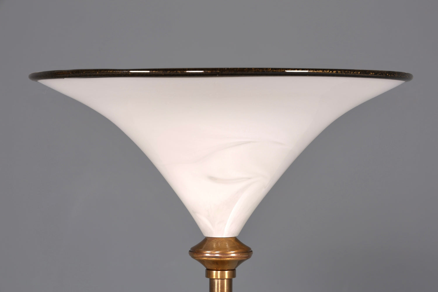 Beautiful Italian floor lamp by Barovier &amp;amp; Toso, Murano glass lampshade, uplighter, floor lamp, 2 of 2