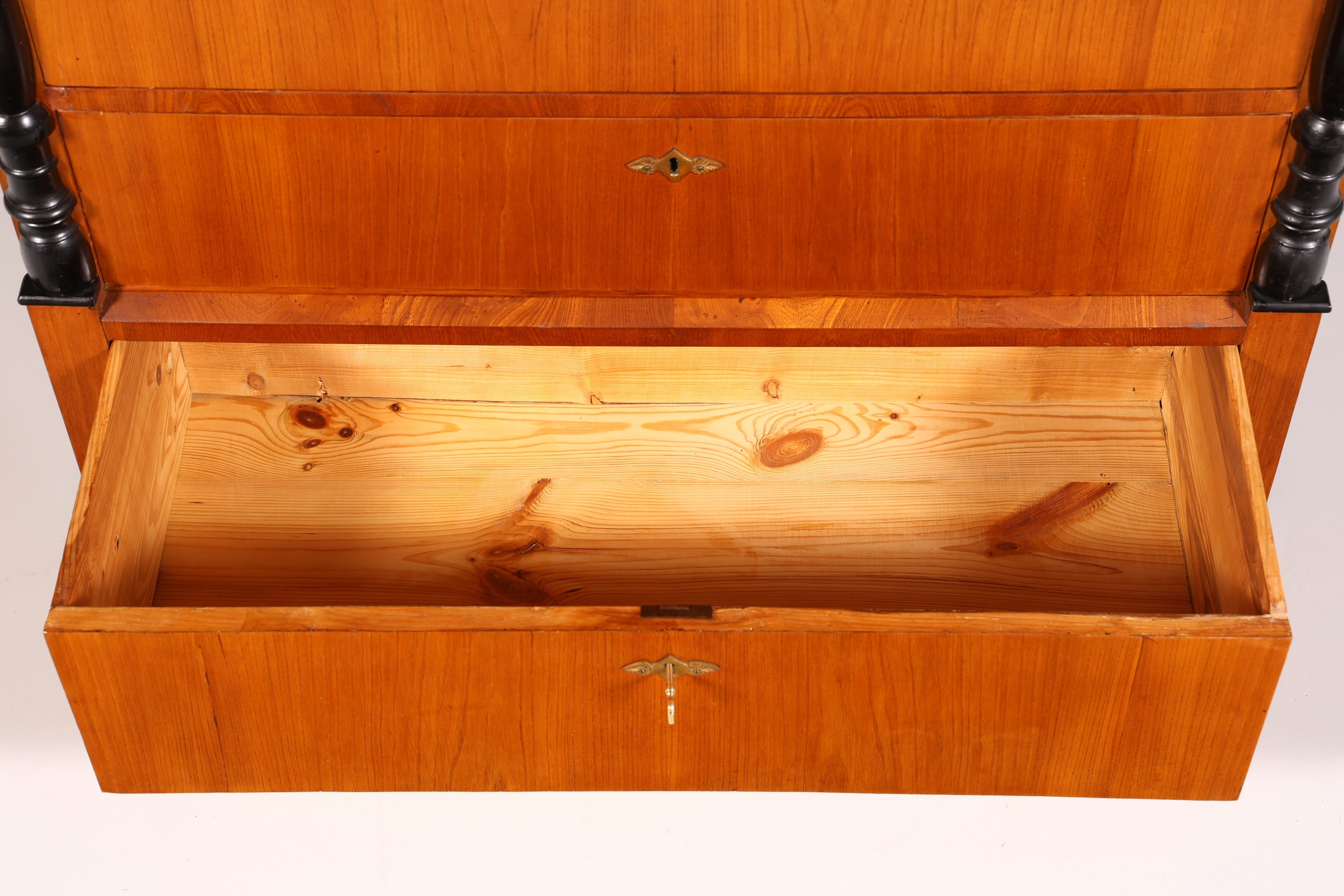 Beautiful Original Biedermeier Secretary around 1860 English Chest of Drawers Antique Office Chest of Drawers