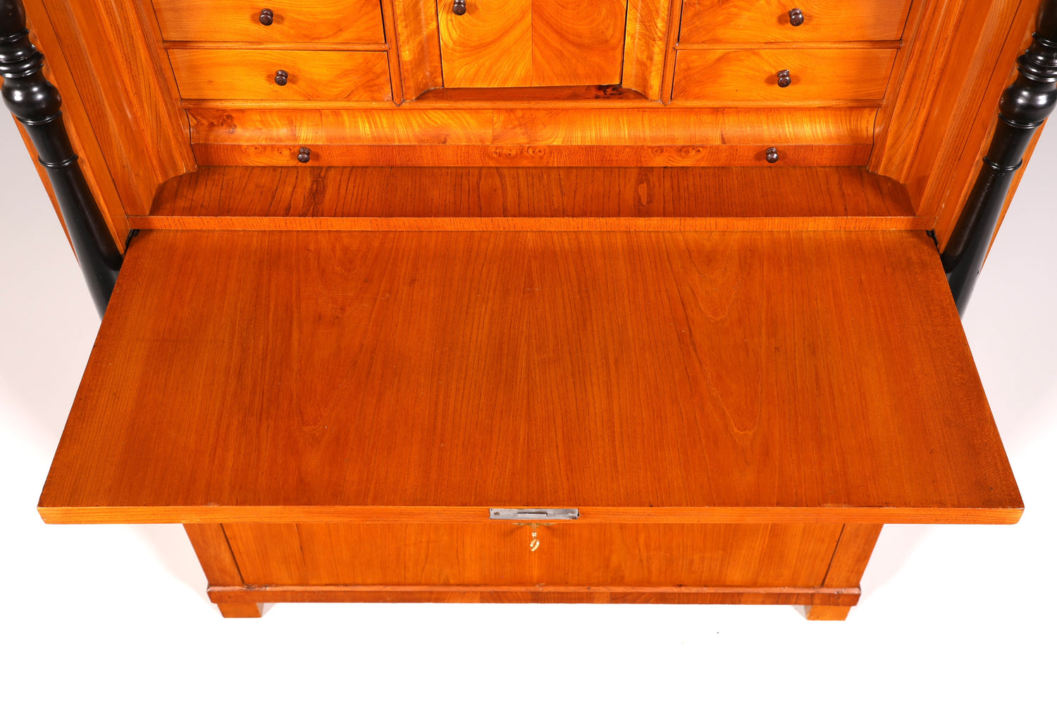 Beautiful Original Biedermeier Secretary around 1860 English Chest of Drawers Antique Office Chest of Drawers