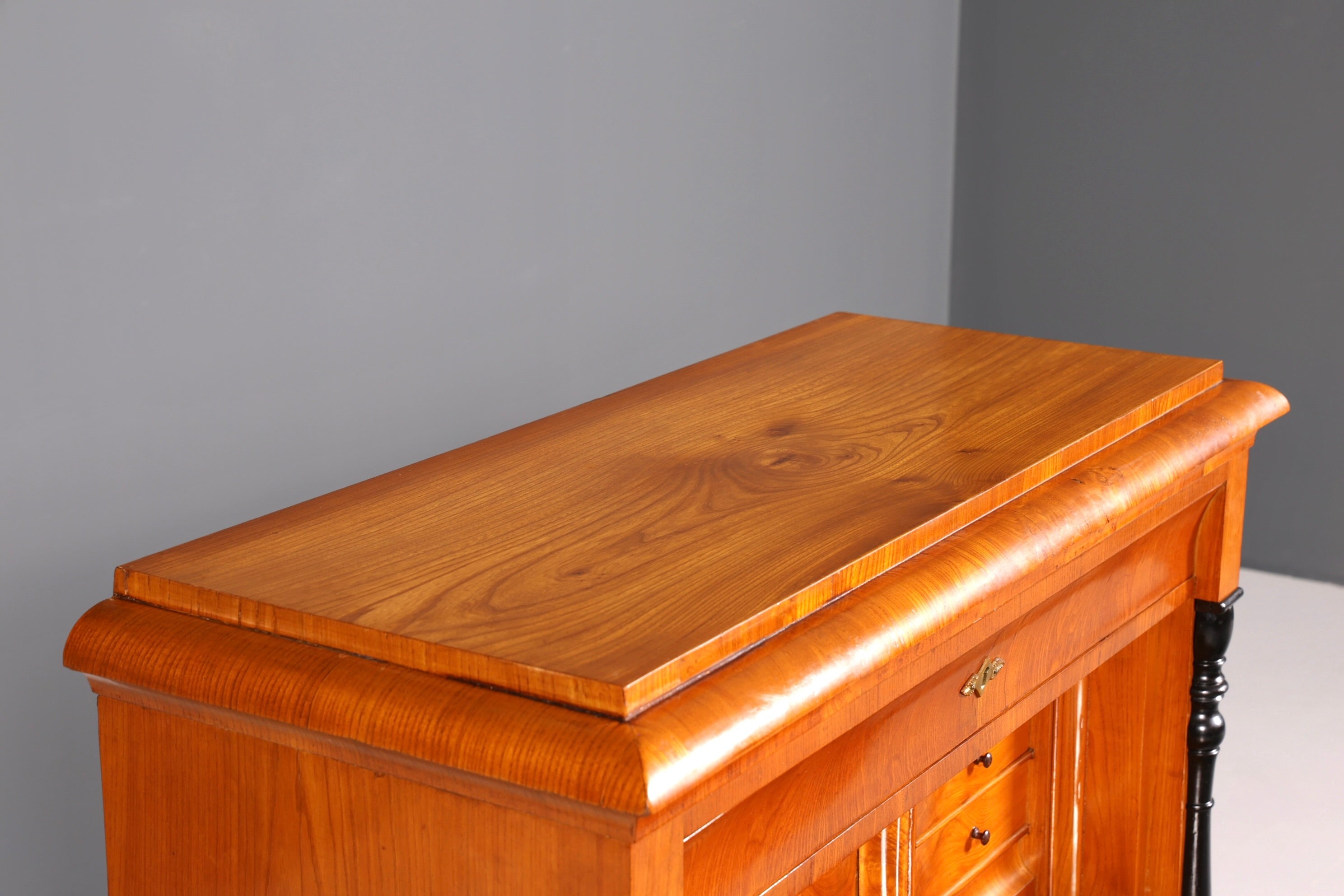 Beautiful Original Biedermeier Secretary around 1860 English Chest of Drawers Antique Office Chest of Drawers