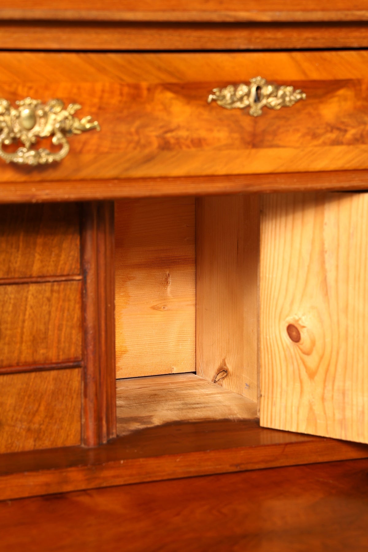 Edler Gründerzeit Sekretär Vertiko Highboard Louis Philippe Kommode Antik um 1880 Schreibsekretär