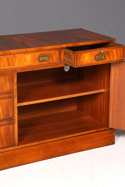 Traumhaftes Maritim Sideboard Englische Schiffs Kommode Englisch Antik Schrank Military Chest