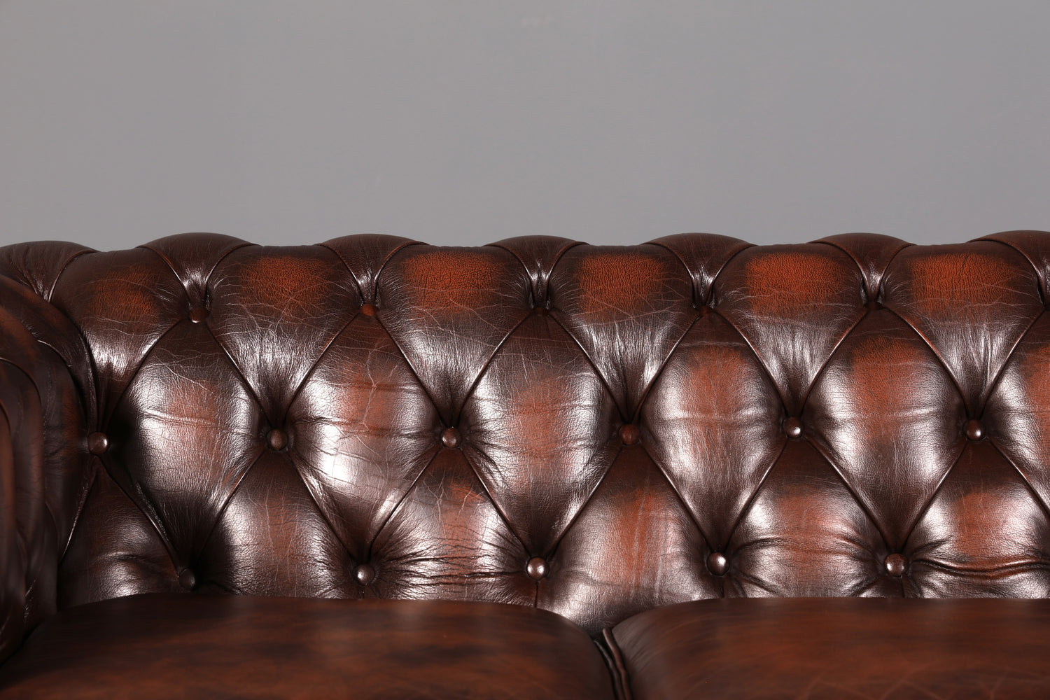 Wunderschönes Original Centurion Chesterfield Sofa 3-Sitzer echt Leder Couch Englisch Polstersofa Ledersofa
