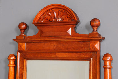 Edle Louis Philippe Kommode mit Spiegelaufsatz Gründerzeit Frisierkommode Holz Schrank Antik Flurschrank um 1880