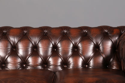 Wunderschönes Original Centurion Chesterfield Sofa 3-Sitzer echt Leder Couch Englisch Polstersofa Ledersofa