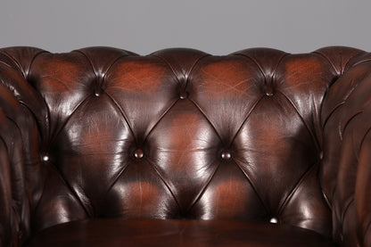 Edler Original Centurion Chesterfield Sessel Englischer Armlehnsessel Herrensessel Ledersessel England