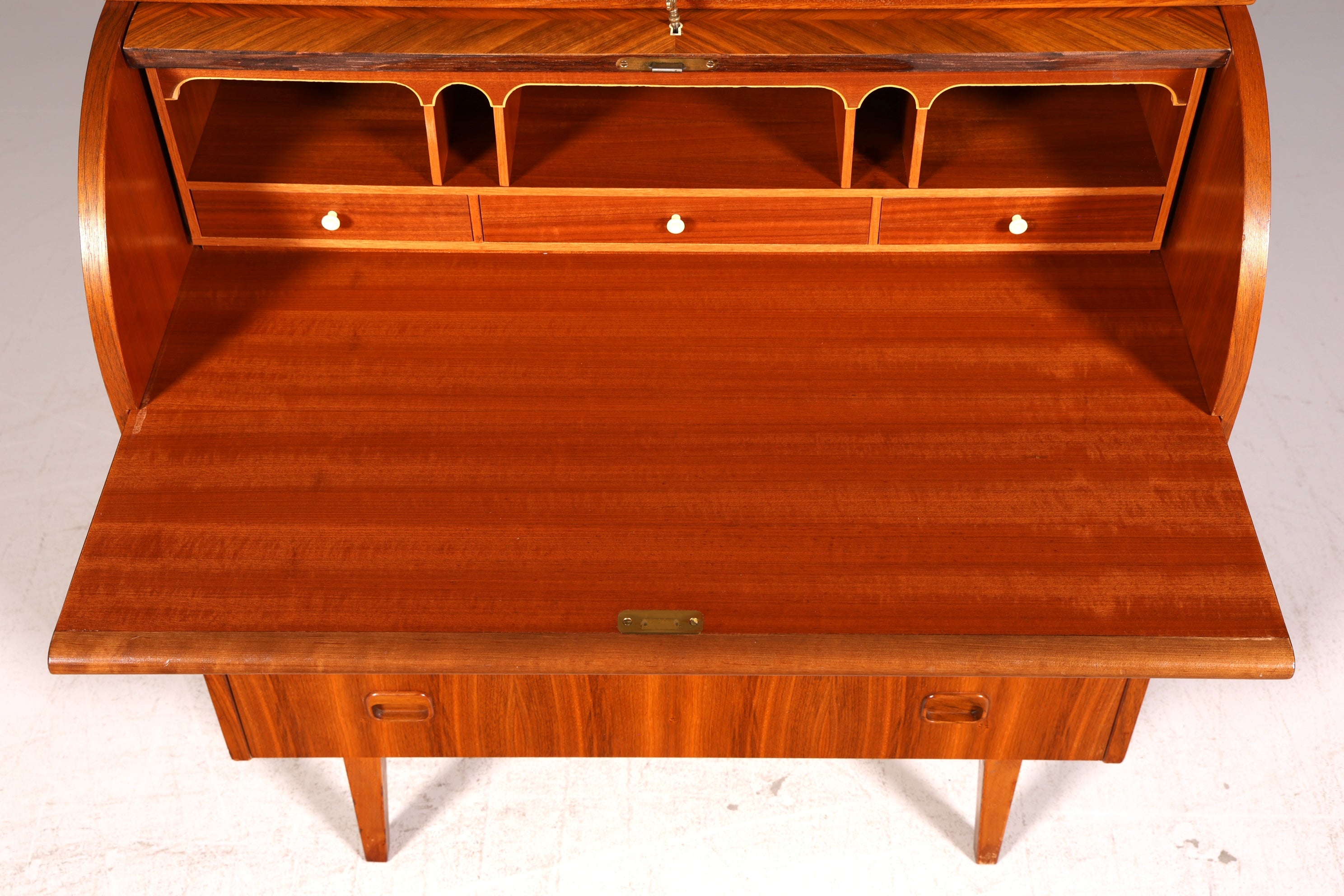 Wunderschöner Mid Century Rollladen Sekretär Danish Design Schreibkommode 60er Jahre Vintage