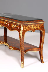 Wunderschöner Barock Stil Konsolen Tisch Marmor Antik Stil Intarsien Konsole