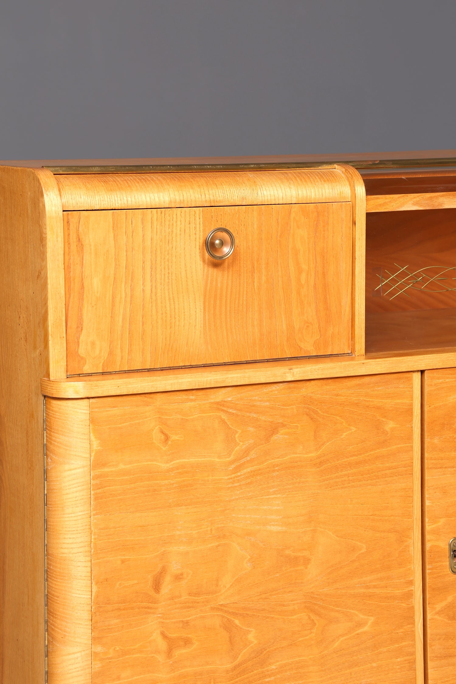 Traumhafte Mid Century Kommode Barschrank Art Deco Vintage Schrank Sideboard Teak 60s Flurkommode