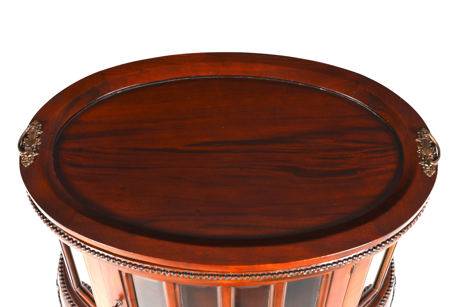 Beautiful, delicate Chippendale bar cabinet, real wood tea cabinet in Art Nouveau style, display cabinet