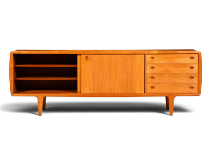 Beeindruckendes Original H.P. Hansen XXL Sideboard Teak Holz TV Kommode Vintage Schrank