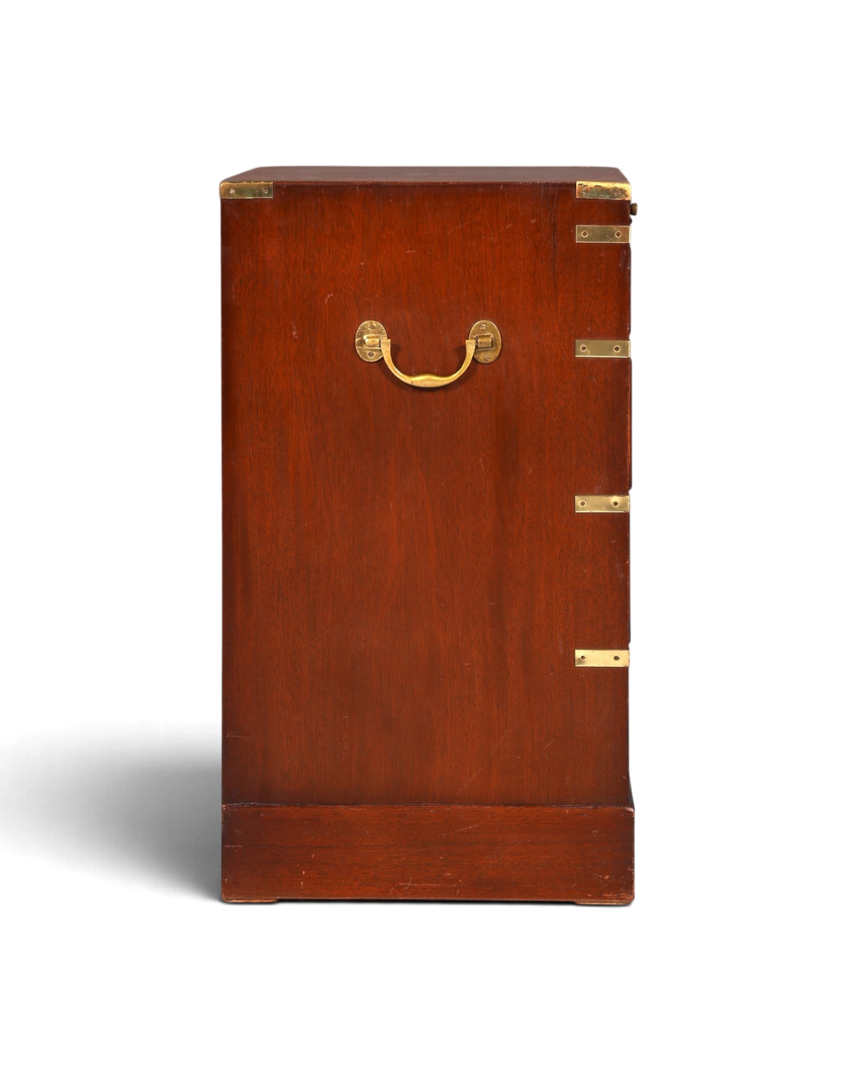 Hauptstadt Möblerei maritime Military Chest Kommode aus massivem Holz mit dekorativen Messingbeschlägen und Griffen