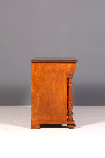 Edle Gründerzeit Kommode Louis Philippe Antik Sideboard Schubladenkommode Wäschekommode um 1890