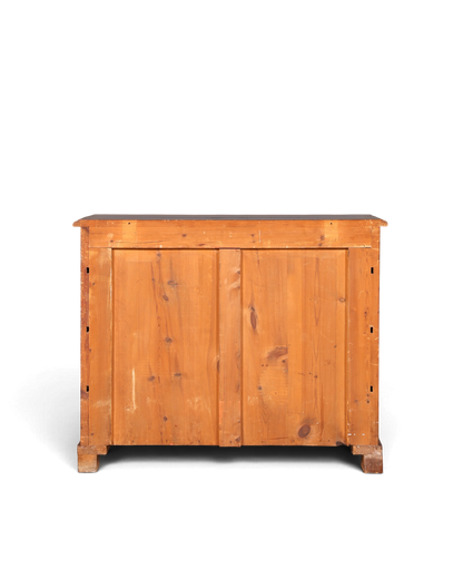 Hauptstadt Möblerei Gründerzeit Kommode aus massivem Holz, Rückansicht des antiken Louis Philippe Sideboards um 1890