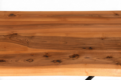 Edler Nussbaum Tisch 260cm-97cm Esszimmer Tisch Baumkanten Platte massiv Holz Küchentisch