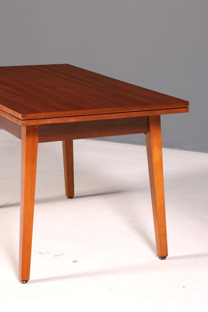 Beautiful mid-century kitchen table, vintage extendable height-adjustable dining table, 1960s wood