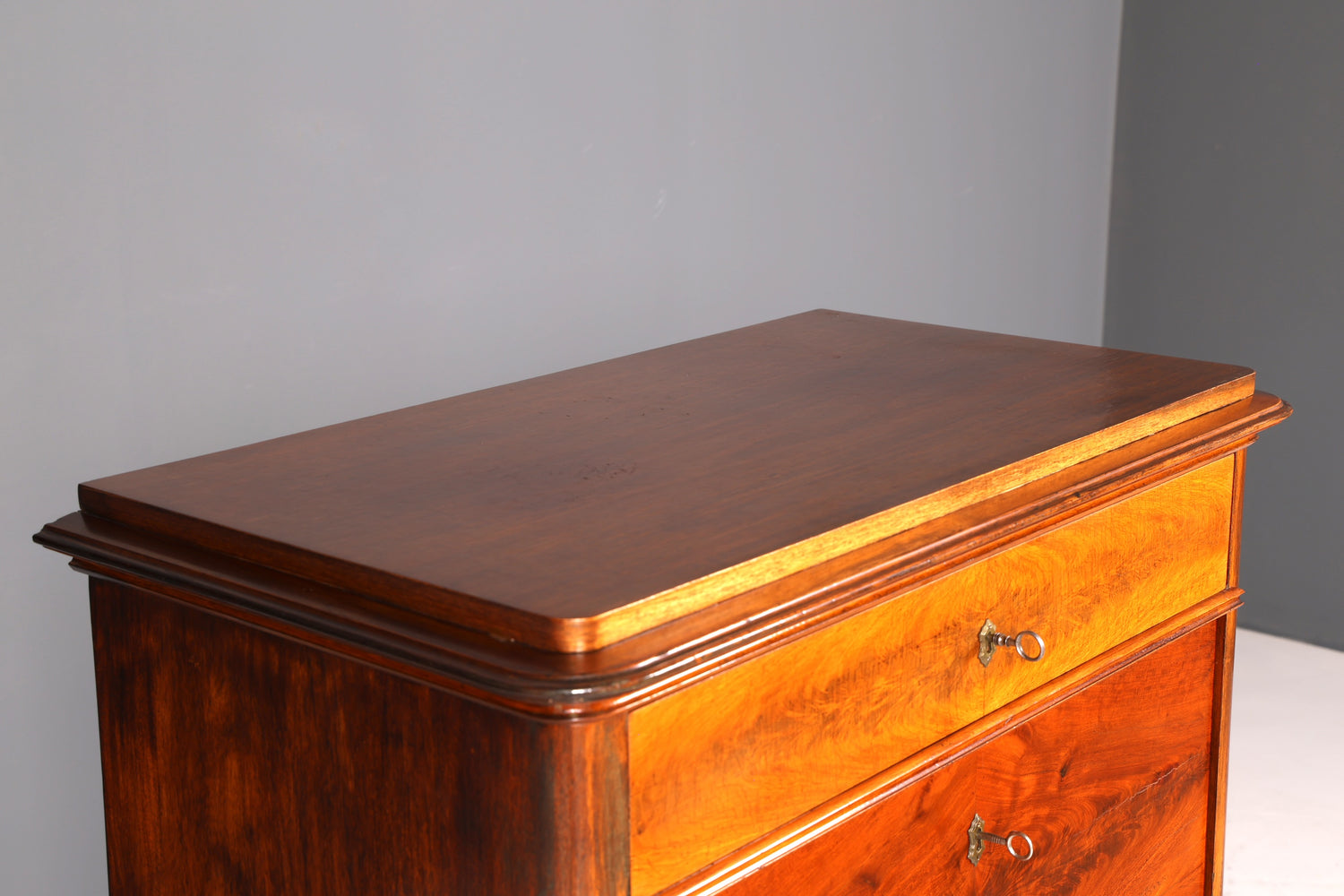 Stilvoller Louis Philippe Sekretär Vertiko Gründerzeit Kommode Chiffoniere Schubladenkommode