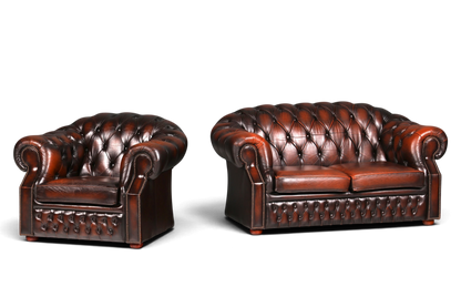 Wunderschönes Original Chesterfield Centurion 2-Sitzer Couch Englisches echt Leder Sofa UK