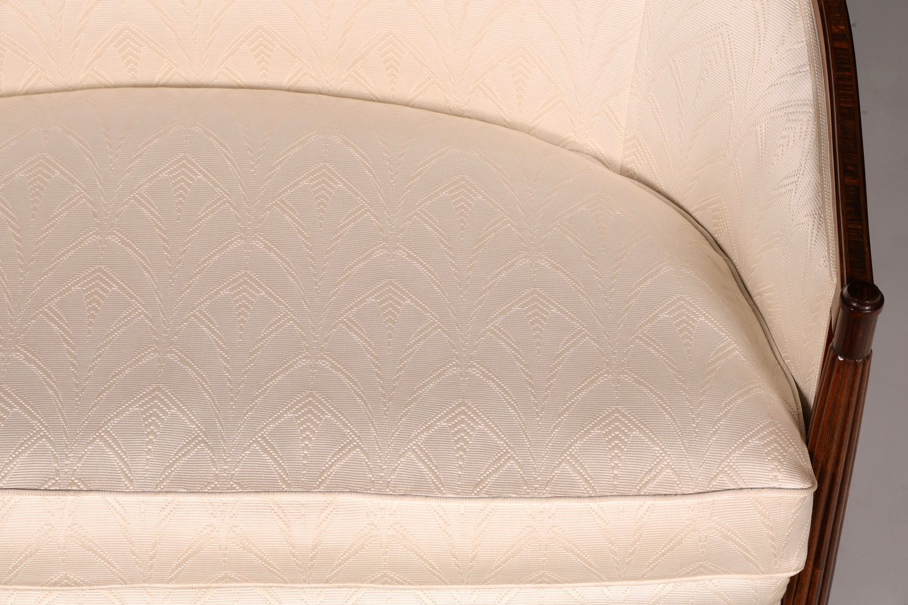 Edles Art Deco Sofa Sitzbank 2-Sitzer Vintage Loungesofa Polstersofa Salonsofa