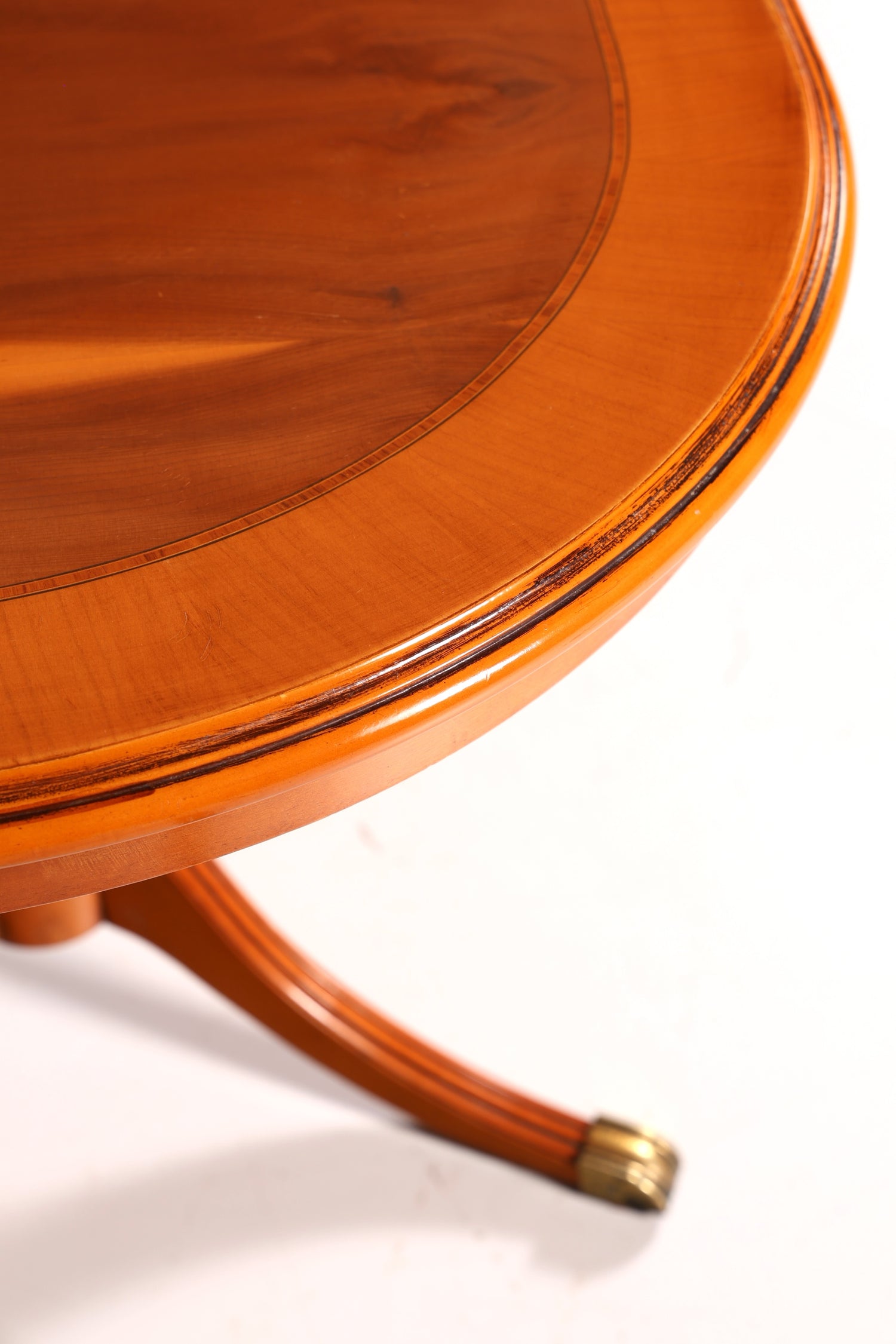 Dreamy English coffee table, antique style yew, Regency style side table