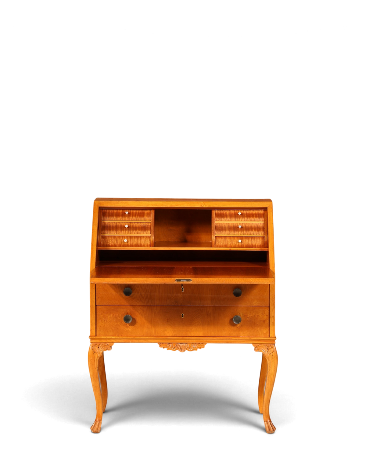 Wunderschöner Sekretär Chippendale Stil Antik um 1940 Büro Kommode Schreibkommode