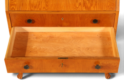 Wunderschöner Sekretär Chippendale Stil Antik um 1940 Büro Kommode Schreibkommode