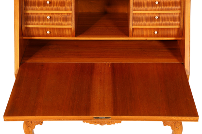 Wunderschöner Sekretär Chippendale Stil Antik um 1940 Büro Kommode Schreibkommode