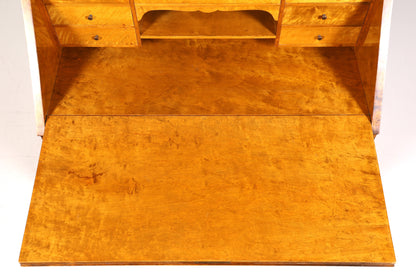 F234 Finish cm Wunderschöner Sekretär im Art Deco Stil Antik um 1930 Büro Kommode Schreibkommode