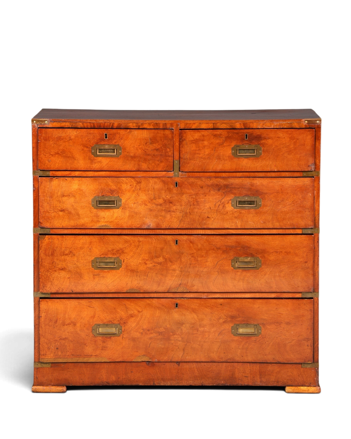 Hauptstadt Möblerei maritime Military Chest Kommode aus massivem Holz mit Messingbeschlägen im englischen Stil