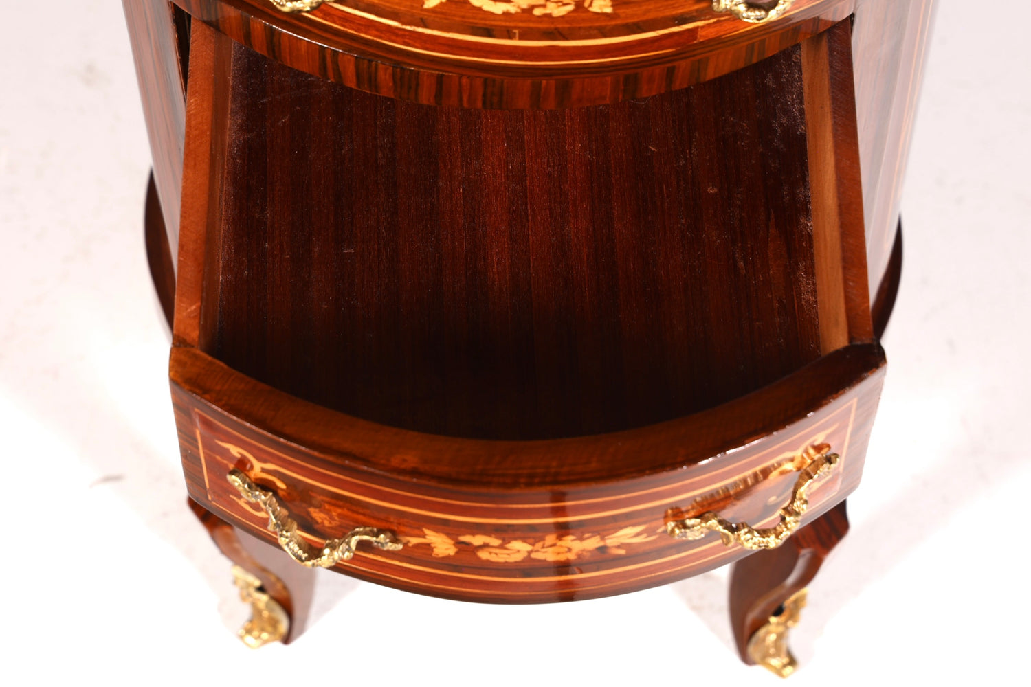 Elegant Baroque style chest of drawers, vertico, drawer chest with inlays, 7 drawers