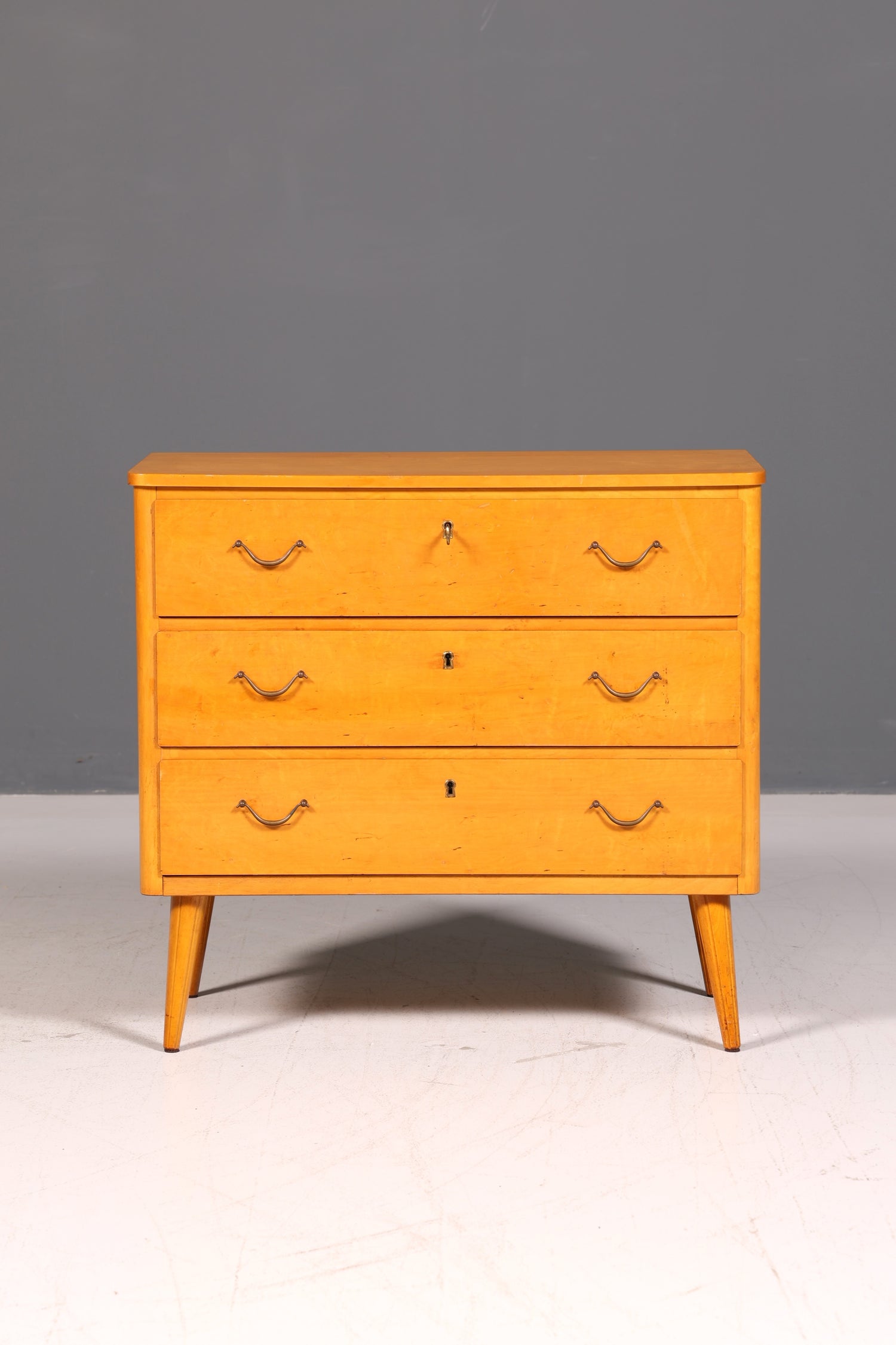 Wunderschöne Mid Century Kommode Vintage Flurkommode Schubladenkommode Retro 60er Holz