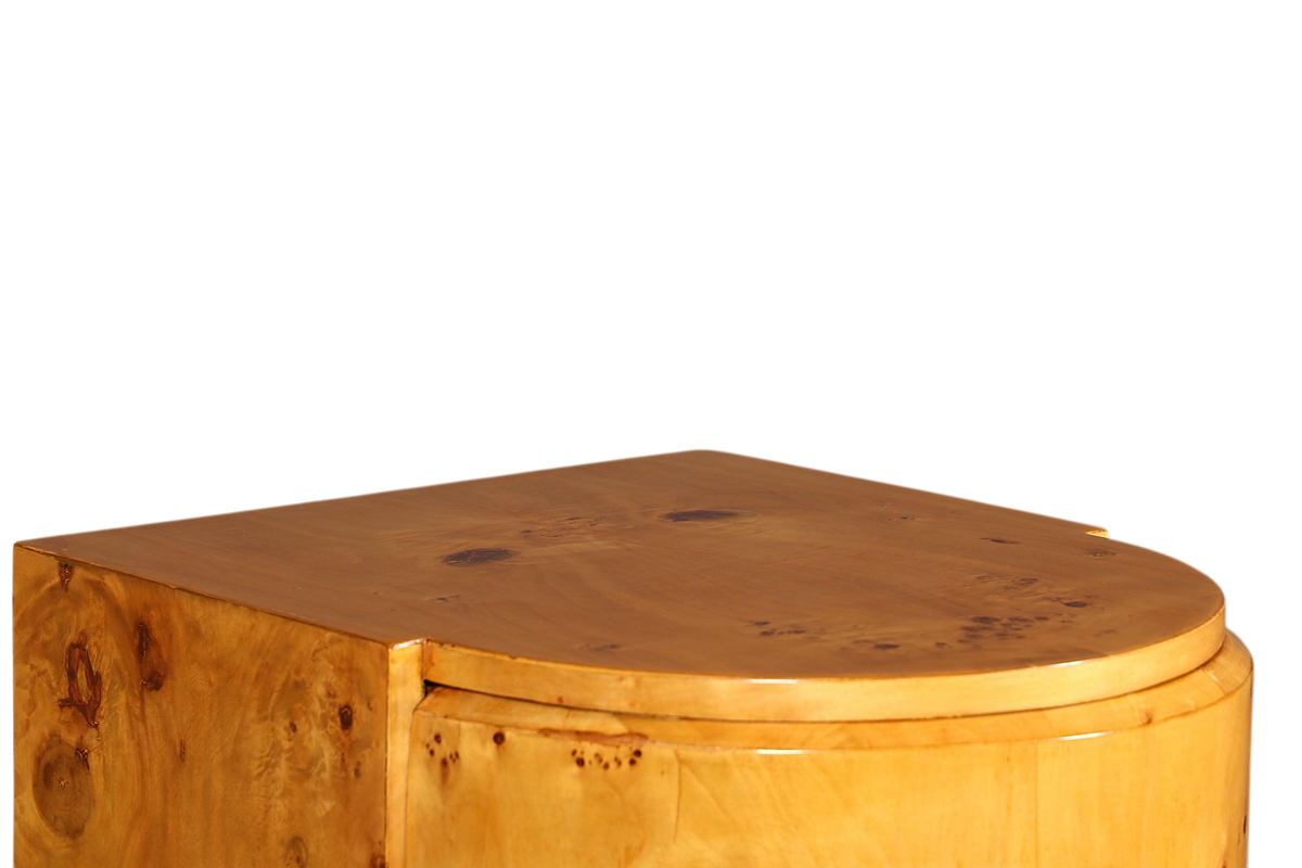 Wunderschönes Art Deco Stil Birke Highboard Kommode Vertiko Schubladenkommode
