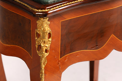Dreamy Louis XV side table, Baroque style, marble console table, chest of drawers, telephone table