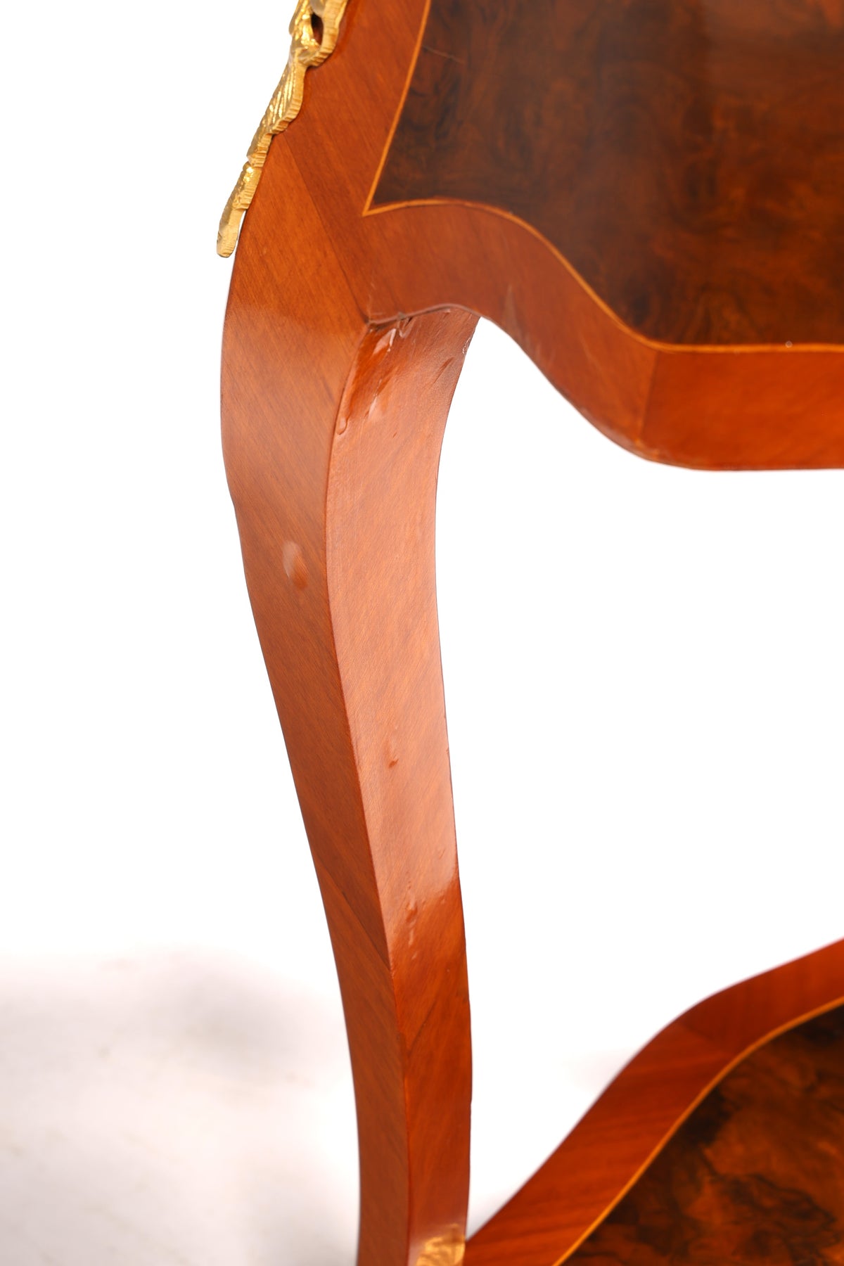 Dreamy Louis XV side table, Baroque style, marble console table, chest of drawers, telephone table