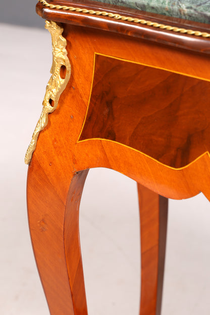 Dreamy Louis XV side table, Baroque style, marble console table, chest of drawers, telephone table
