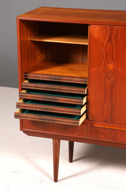 Traumhaftes Mid Century Highboard  Danish Design Sideboard Vintage Retro 60er Jahre Bürokommode Schrank Skandinavisch Holz