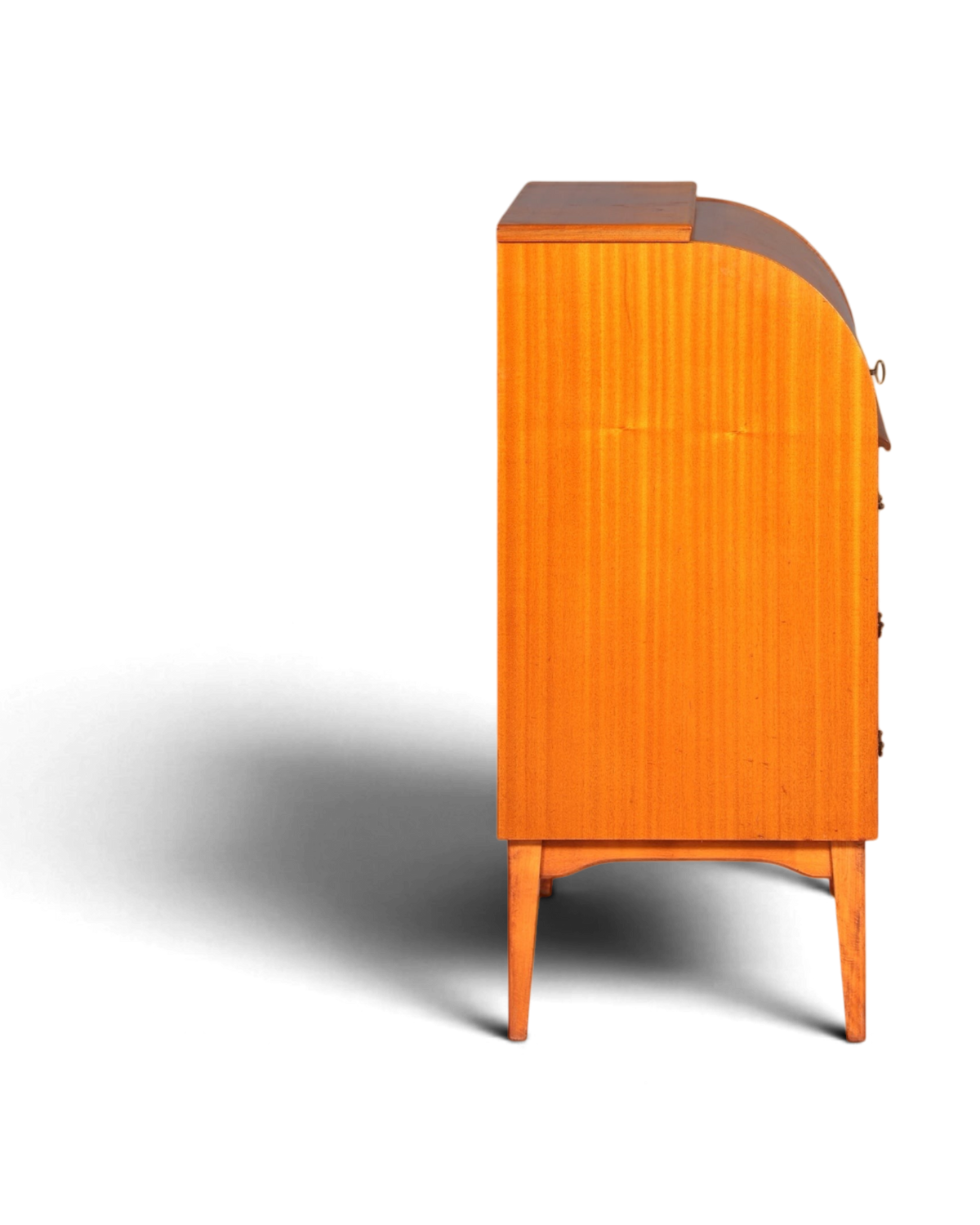 Wunderschöner Mid Century Rollladen Sekretär echt Holz Büro Schrank Vintage Schreibkommode