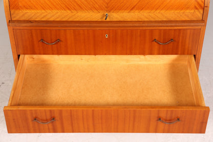 Wunderschöner Mid Century Rollladen Sekretär echt Holz Büro Schrank Vintage Schreibkommode