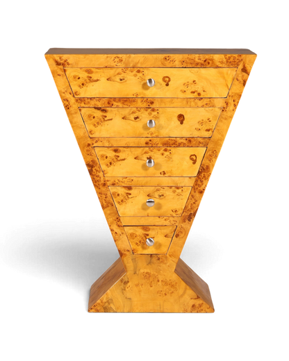 Traumhafte Art Deco Highboard Birke Kommode Konsolen Tisch Antik Stil